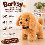 Barksy Walking Puppy with Wagging Tail & Moving Head | 2 Free AA Battery